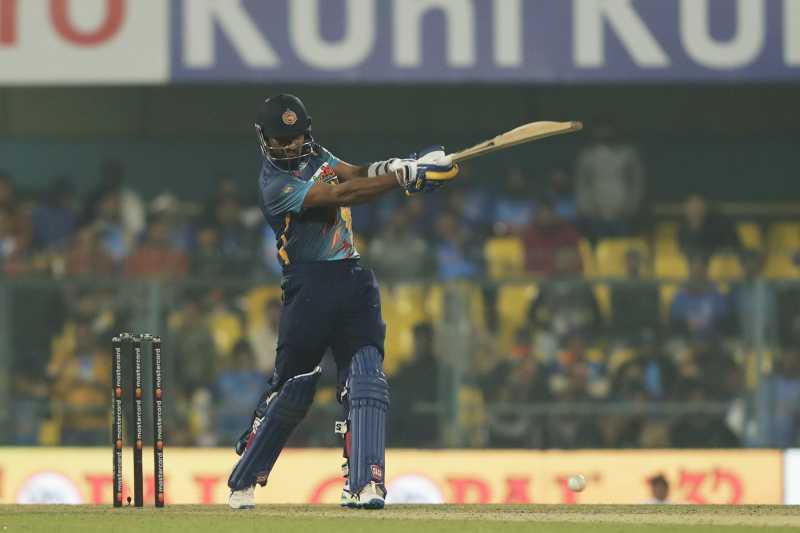 Dasun Shanaka smashed a quick fifty, India vs Sri Lanka, 1st ODI, Guwahati, January 10, 2023