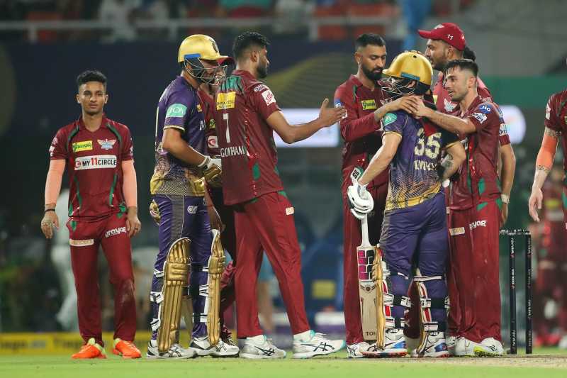 Lucknow Super Giants Vs Kolkata Knight Riders Timeline