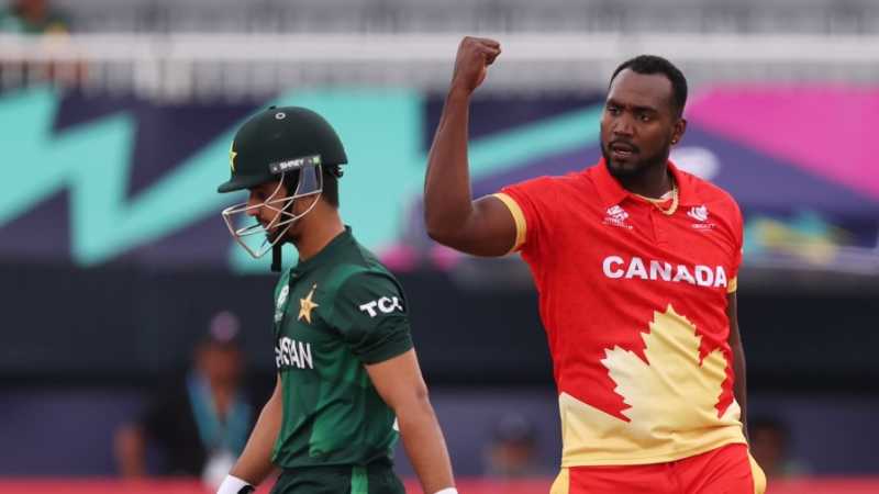 Live Cricket Update CAN vs PAK 22nd Match Group A Highlights Canada vs Pakistan Amir Rizwan keep Pakistan afloat