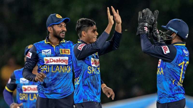Dunith Wellalage celebrates a wicket, Sri Lanka vs New Zealand, 1st T20I, Dambulla, November 9, 2024