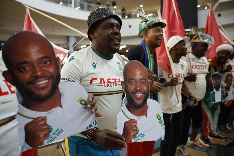 Temba Bavuma and his men had a rousing homecoming, Tambo International Airport, Kempton Park, June 18, 2025
