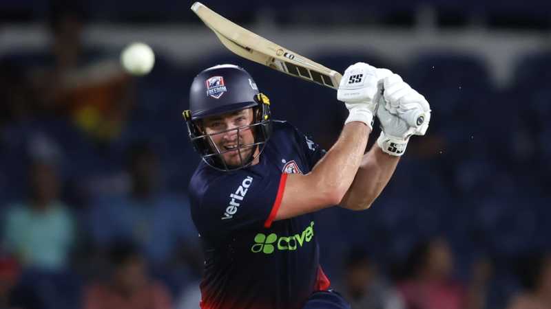 Andries Gous puts one away, Texas Super Kings vs Washington Freedom, MLC, Dallas, June 22, 2025