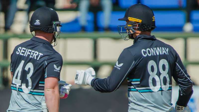 Tim Seifert and Devon Conway had a big opening partnership, New Zealand vs South Africa, Harare, Zimbabwe T20I tri-series, July 26, 2025