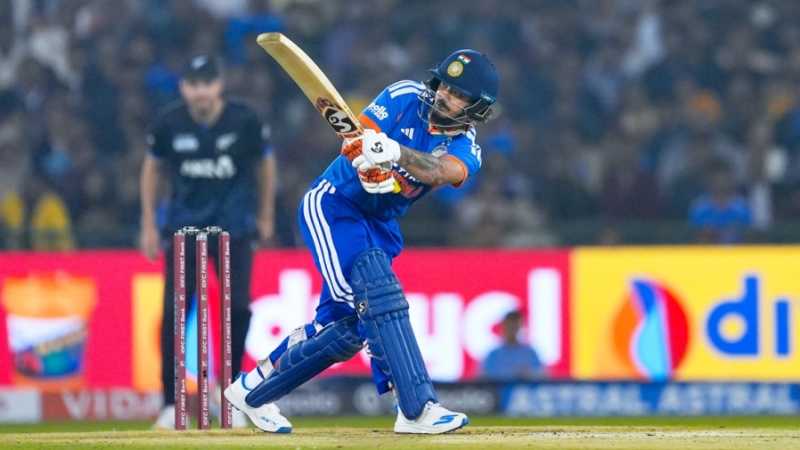 Ishan Kishan teed off in the powerplay, India vs New Zealand, 2nd T20I, Raipur, January 23, 2026