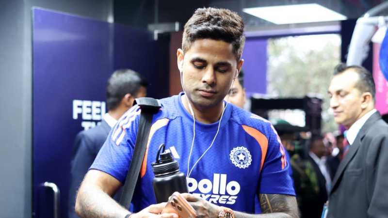 Suryakumar Yadav has entered the ground, India vs Pakistan, T20 World Cup 2026, Group A, Colombo, February 15, 2026