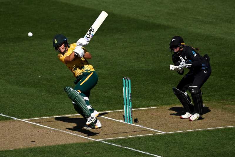 Kayla Reyneke showed a lot of power down the order, New Zealand vs South Africa, 3rd Women's T20I, Auckland, March 20, 2025