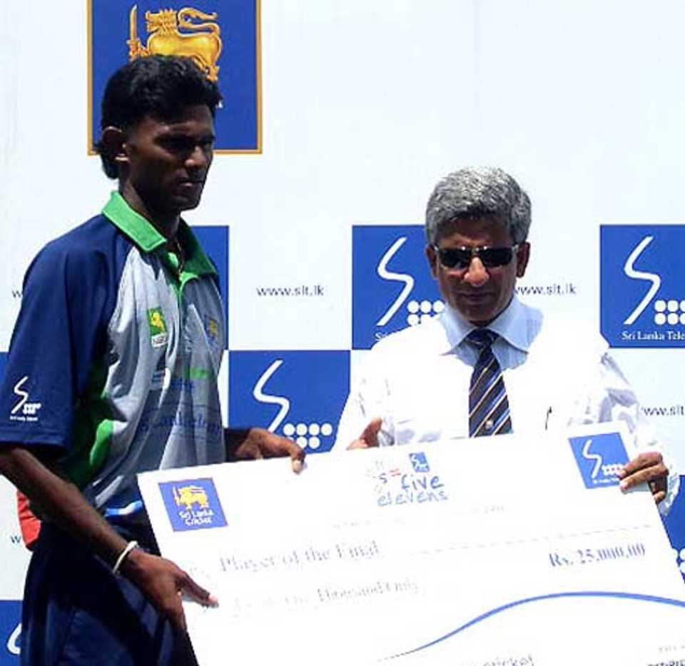 Isuru Udana was Man of the Match and Man of the Series
