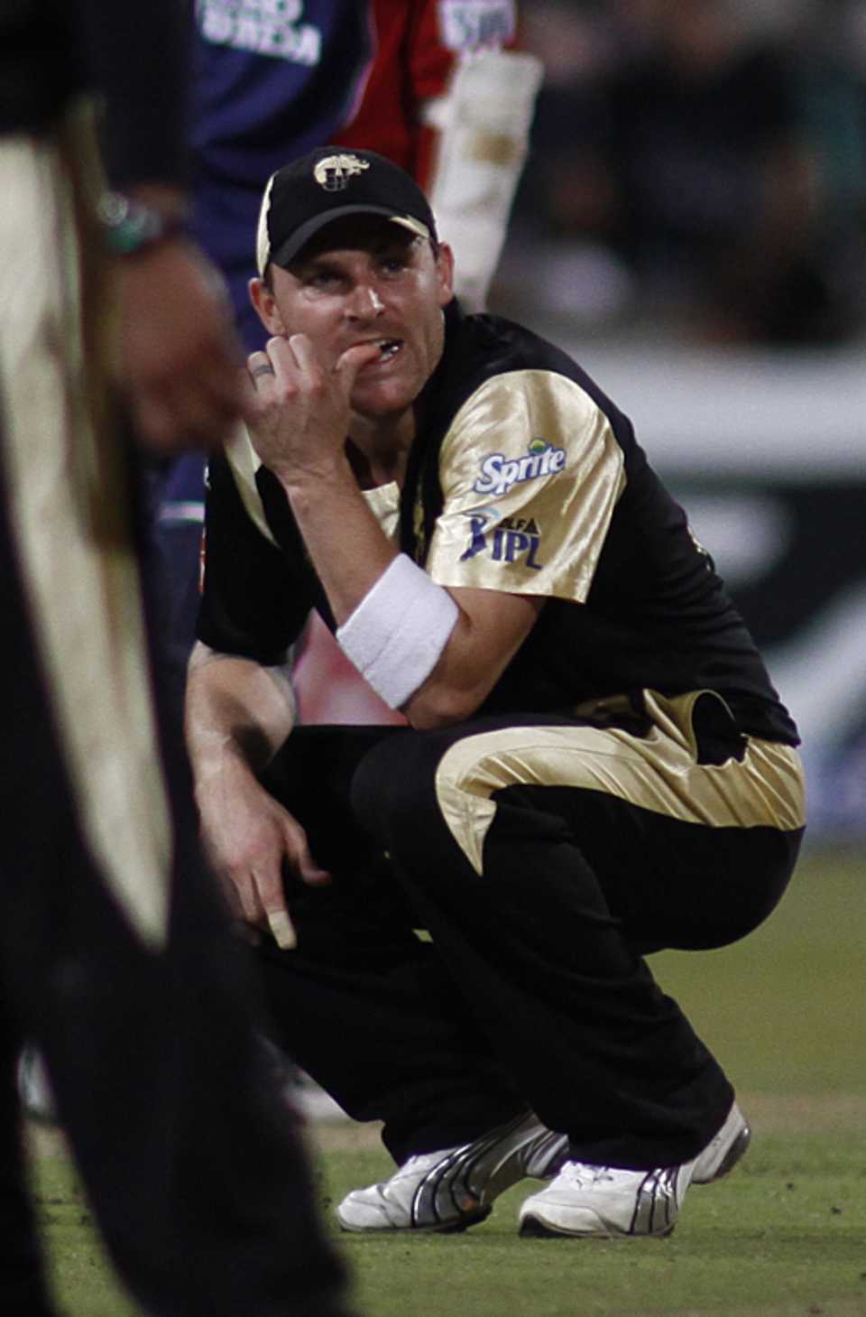 Brendon McCullum is crestfallen after the loss, Delhi Daredevils v Kolkata Knight Riders, 31st match, IPL, Durban, May 5, 2009