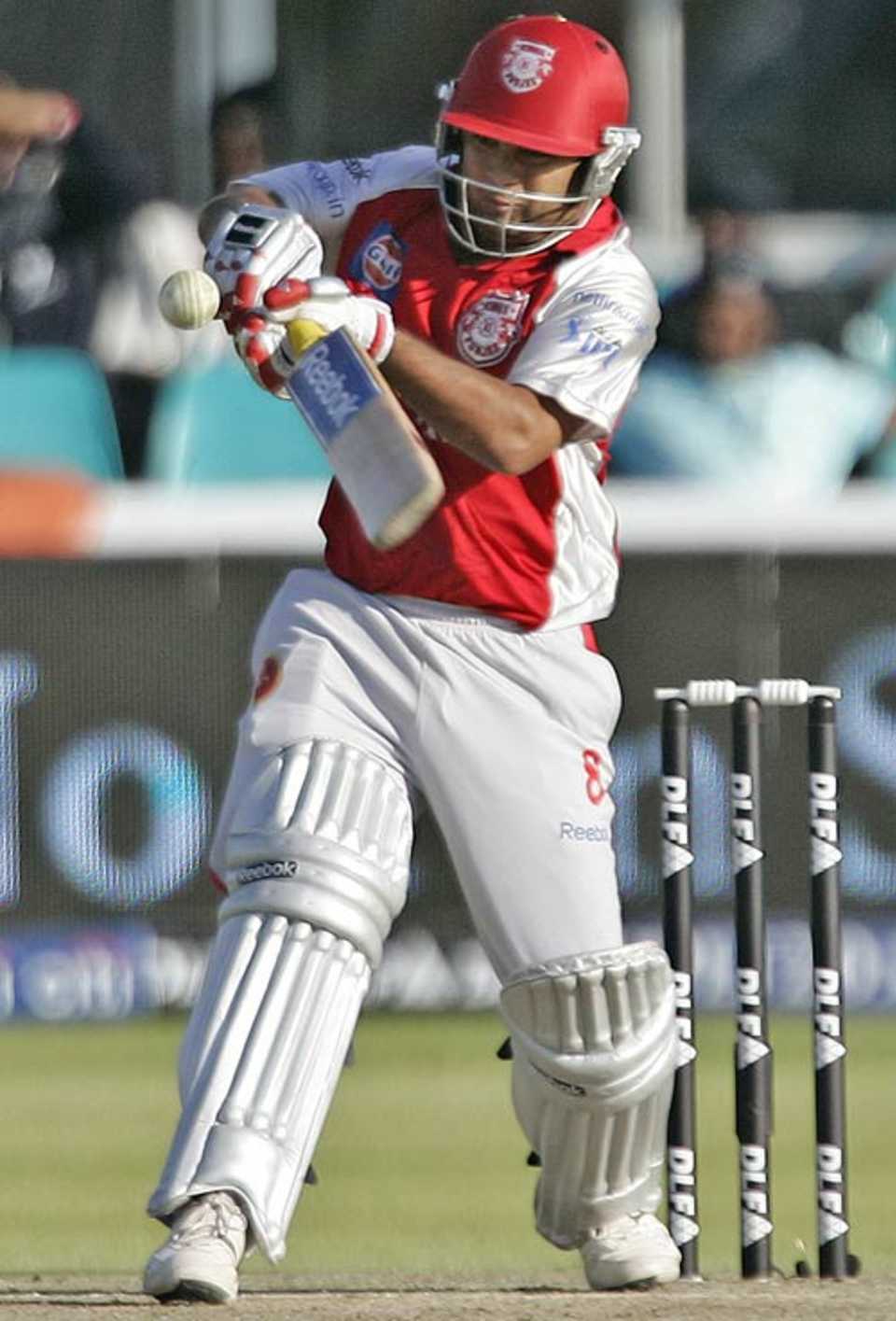 Piyush Chawla hit the first ball of the final over for four, Deccan Chargers v Kings XI Punjab, IPL, Kimberley, May 9, 2009