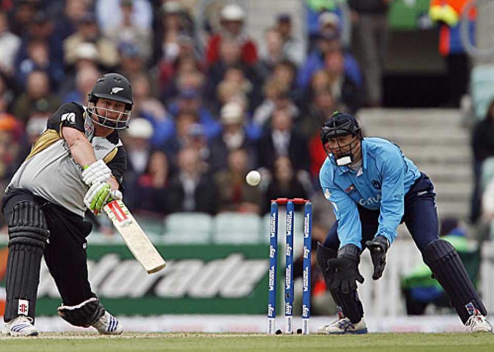 Jesse Ryder makes room to carve one over the off side, New Zealand v Scotland, ICC World Twenty20, The Oval, June 6, 2009
