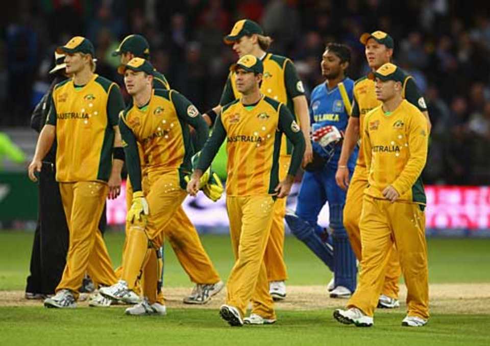 Australia troop off the field and out of the tournament