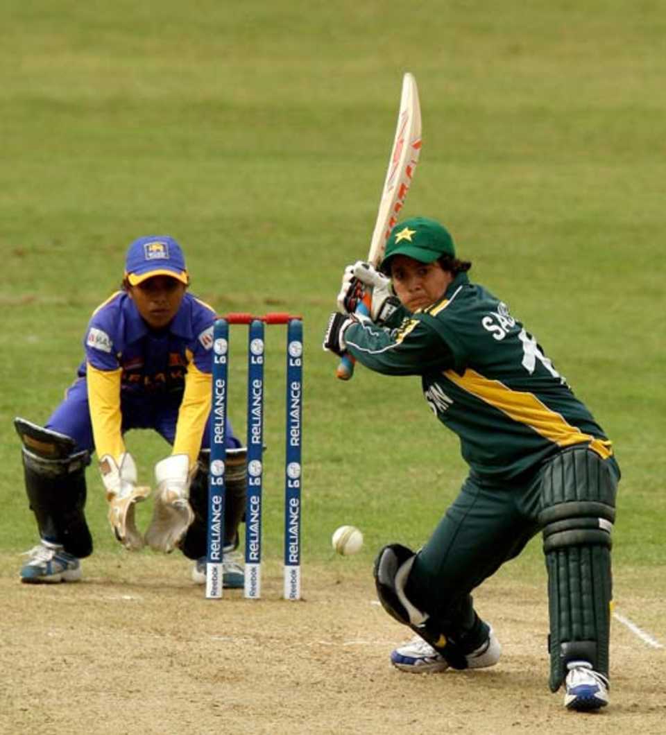 Sajjida Shah gets ready to wallop the ball