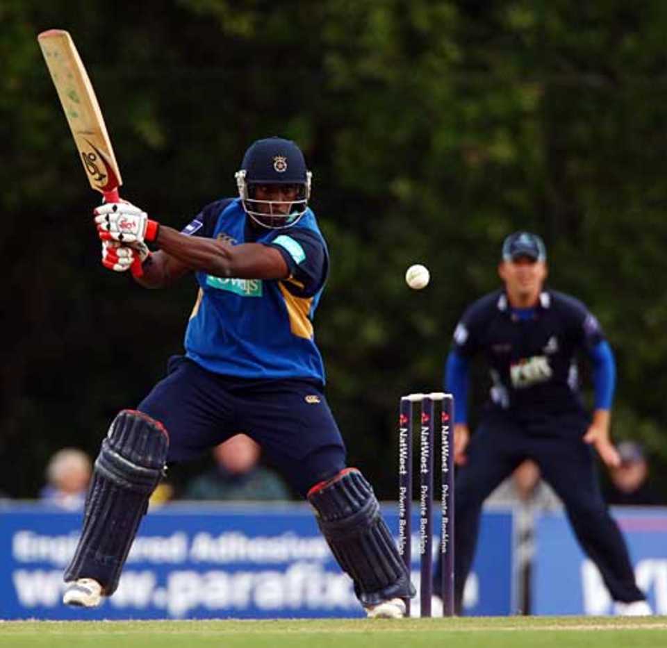 Michael Carberry hit 55 but Hampshire's chase fell short