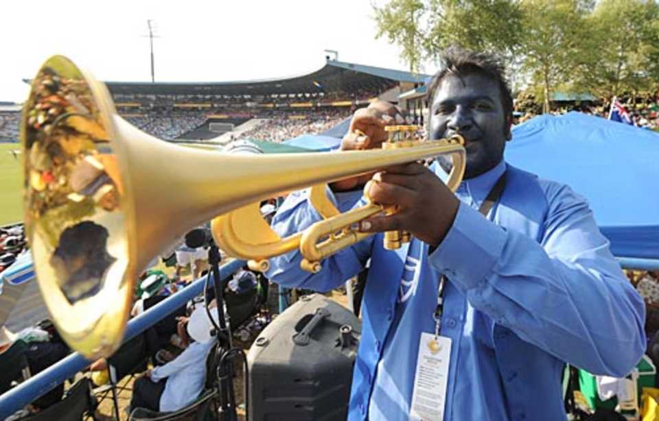 The trumpeter at Centurion, South Africa v New Zealand, Champions Trophy, Group B, Centurion, September 24, 2009