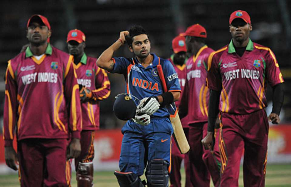 Virat Kohli took India home in the 33rd over, India v West Indies, Champions Trophy, Group A, Johannesburg, September 30, 2009