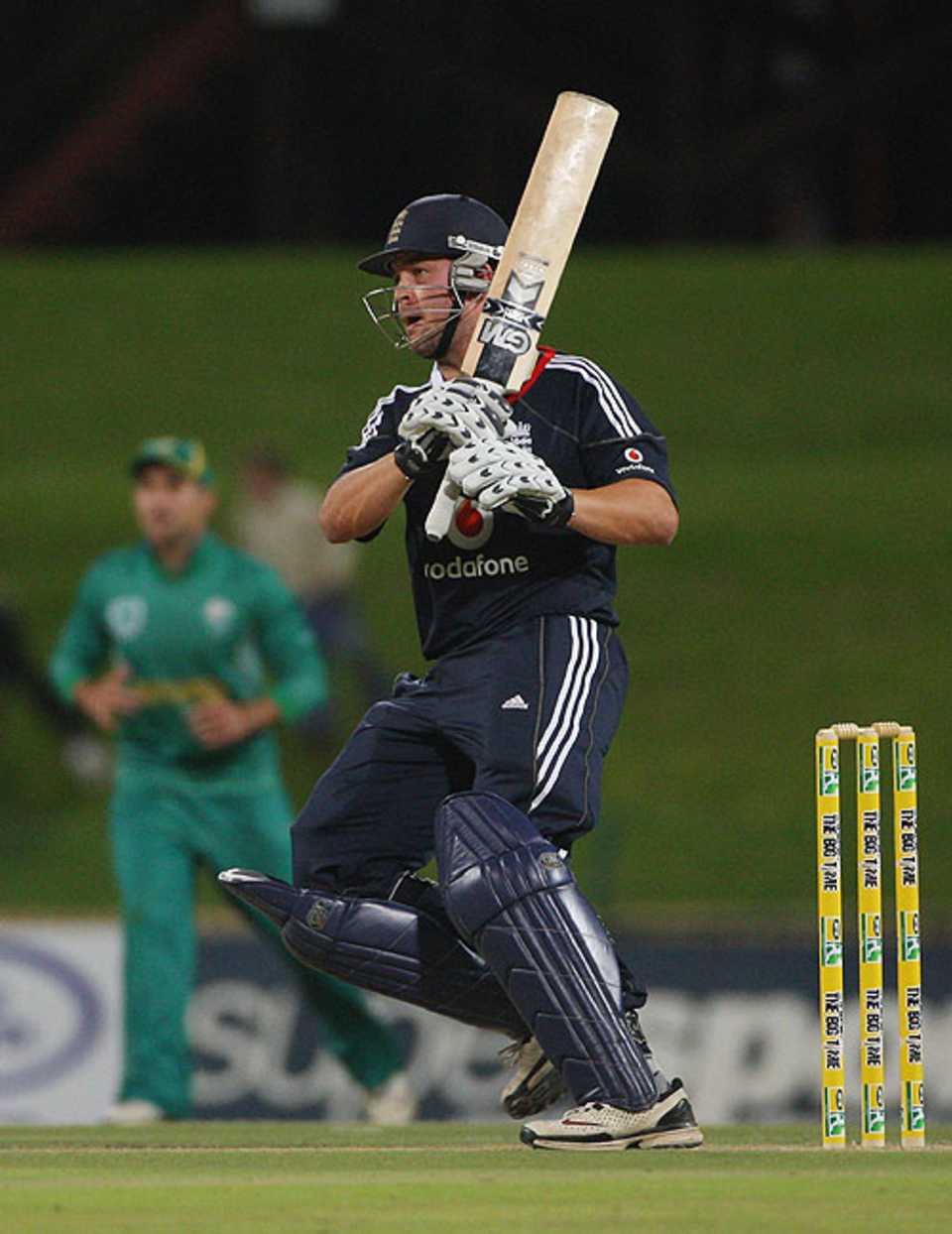 Jonathan Trott kept England's run-chase on track with 78 from 89 balls