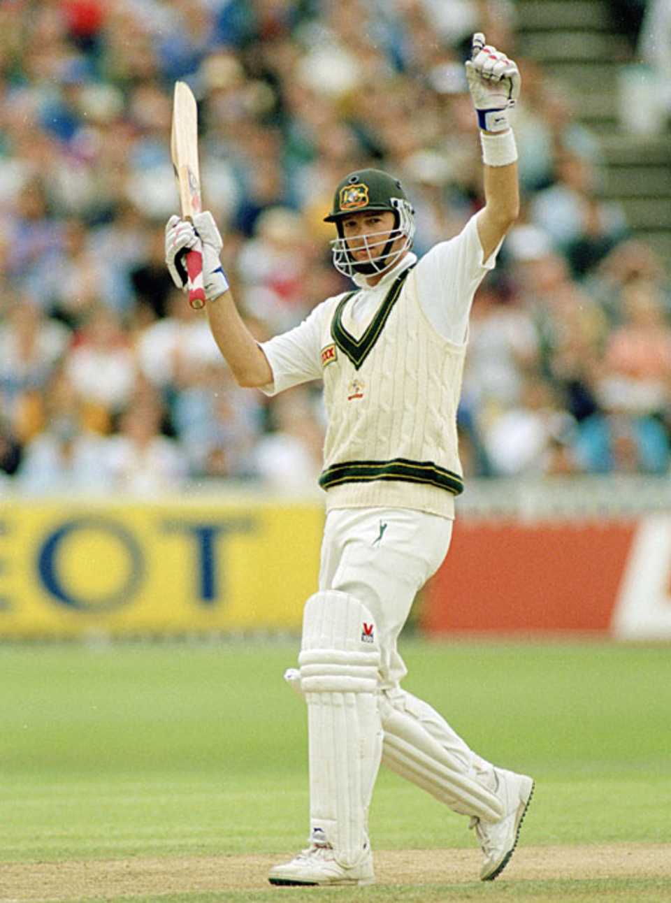 Mark Waugh scored a hundred on debut