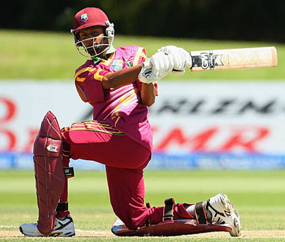Shane Dowrich shone for West Indies with 55, ICC Under-19 World Cup, semi-final, Lincoln, January 25, 2010
