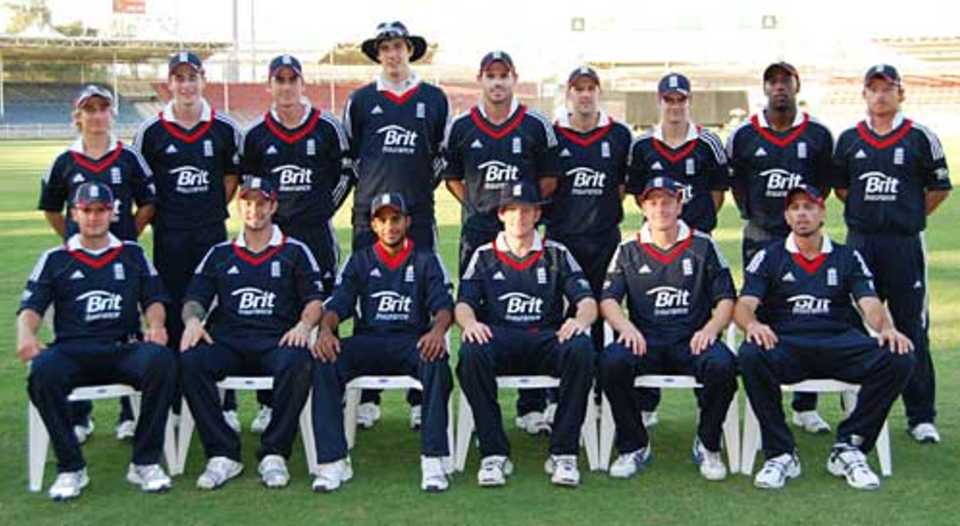 England Lions line up before their match against UAE A