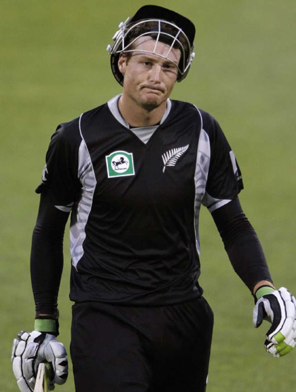 Martin Guptill trudges off after missing out on a century, New Zealand v Bangladesh, 3rd ODI, Christchurch, February 11, 2010