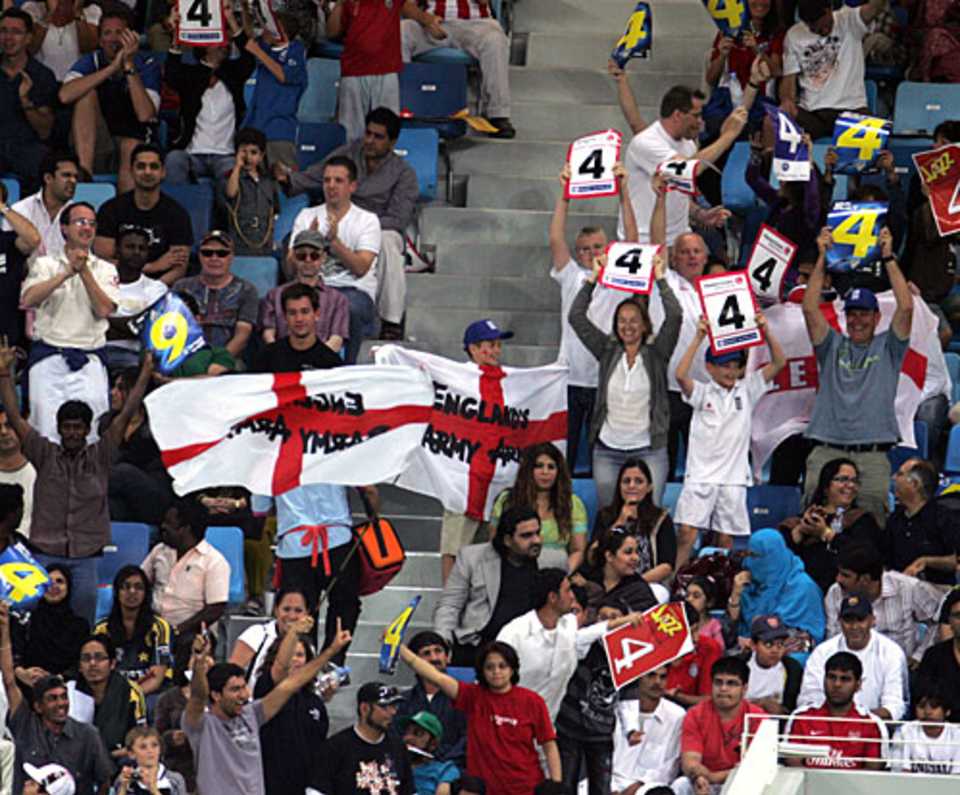 England fans show their support, England v Pakistan, 1st Twenty20, Dubai, February 19, 2010