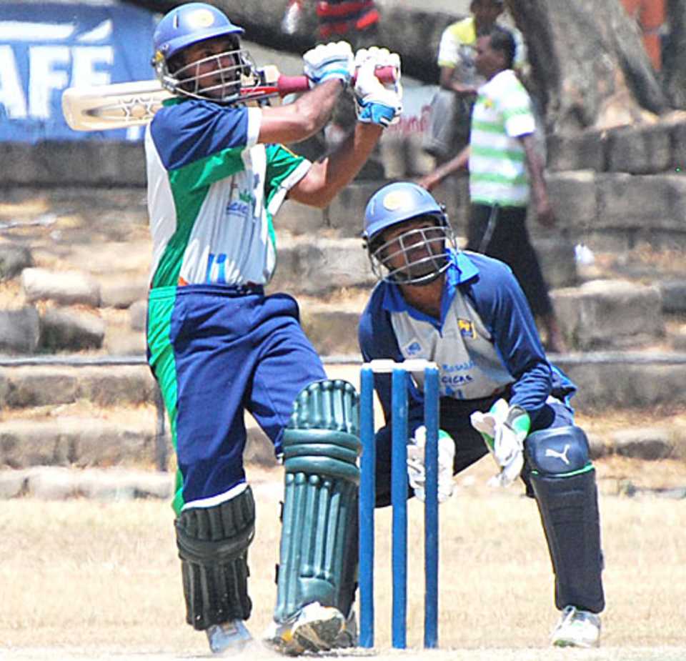Jeevantha Kulatunga plays a fierce pull, Basnahira North v Wayamba, Sri Lanka Cricket Inter-Provincial Twenty20 Tournament, Kurunegala, February 28, 2010