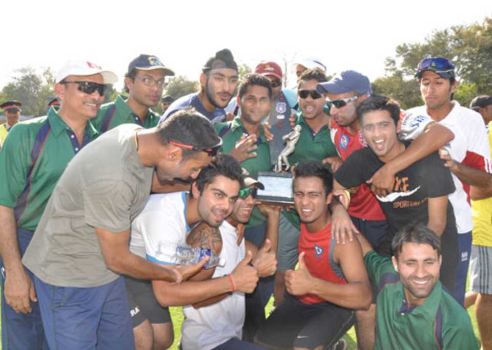 The victorious North Zone team, after winning the Deodhar Trophy