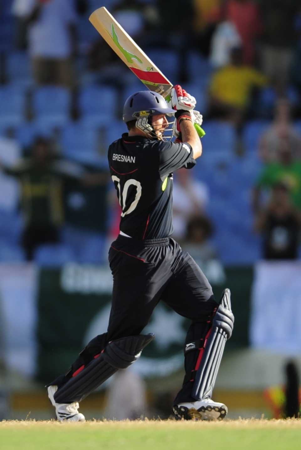 Tim Bresnan muscled his way to 23 from just 11 deliveries to see England home in the final over