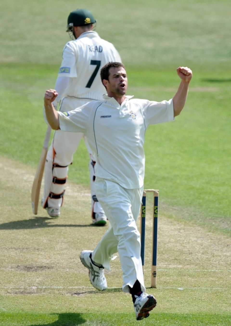 James Tomlinson picked up 5 for 66 on the first day at Trent Bridge