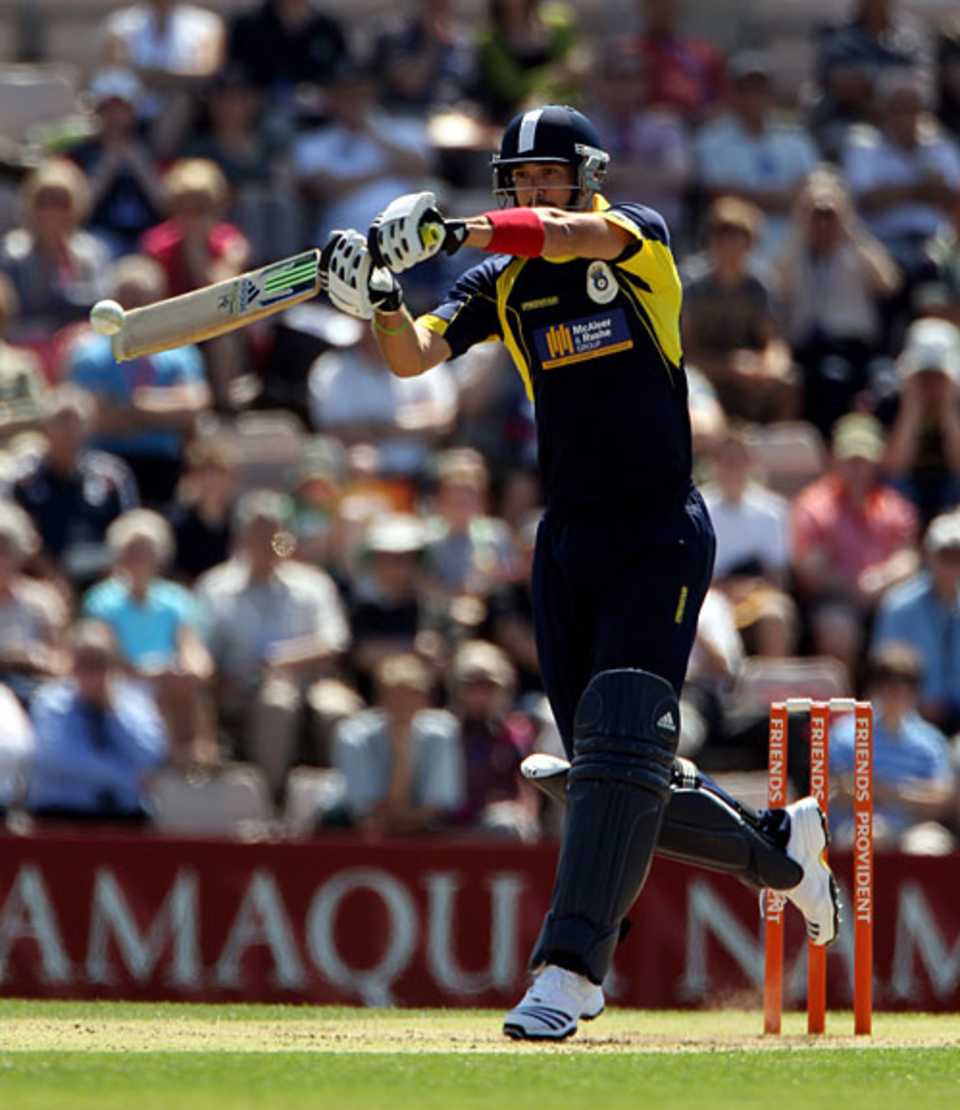 Kevin Pietersen made a rare appearance for Hampshire but could only score 15