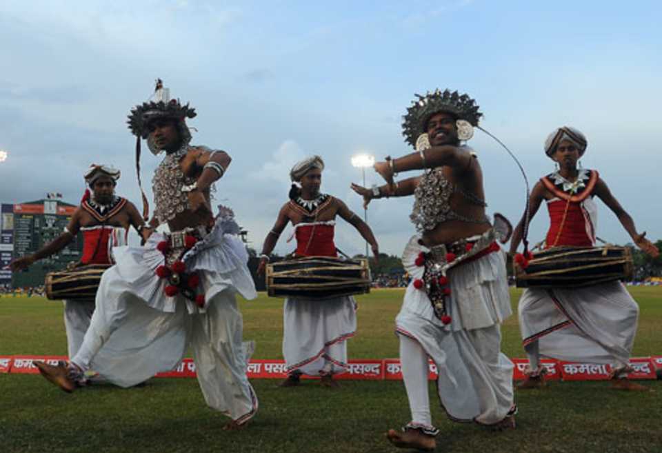 Kandyan dancers add a touch of local flavour to the proceedings