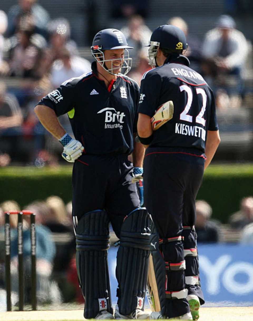 Andrew Strauss and Craig Kieswetter took full advantage of the Scotland attack