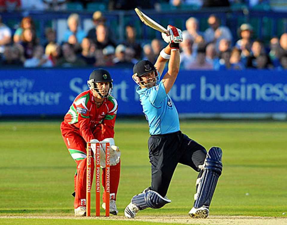 Matt Prior smashed 15 fours and five sixes during his 55-ball 117, Sussex v Glamorgan, Friends Provident t20, Hove, June 23