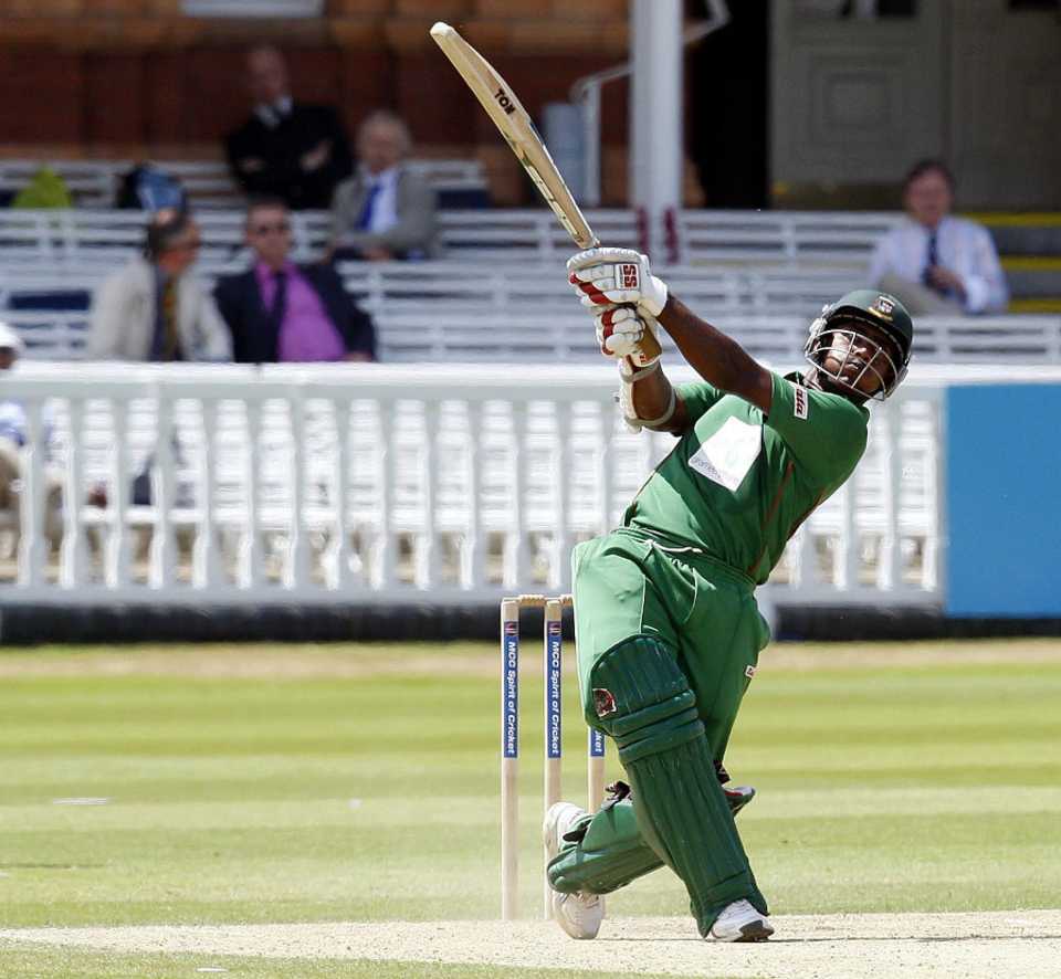 Imrul Kayes hits out during his 77, Middlesex v Bangladeshis, Lord's, July 5, 2010