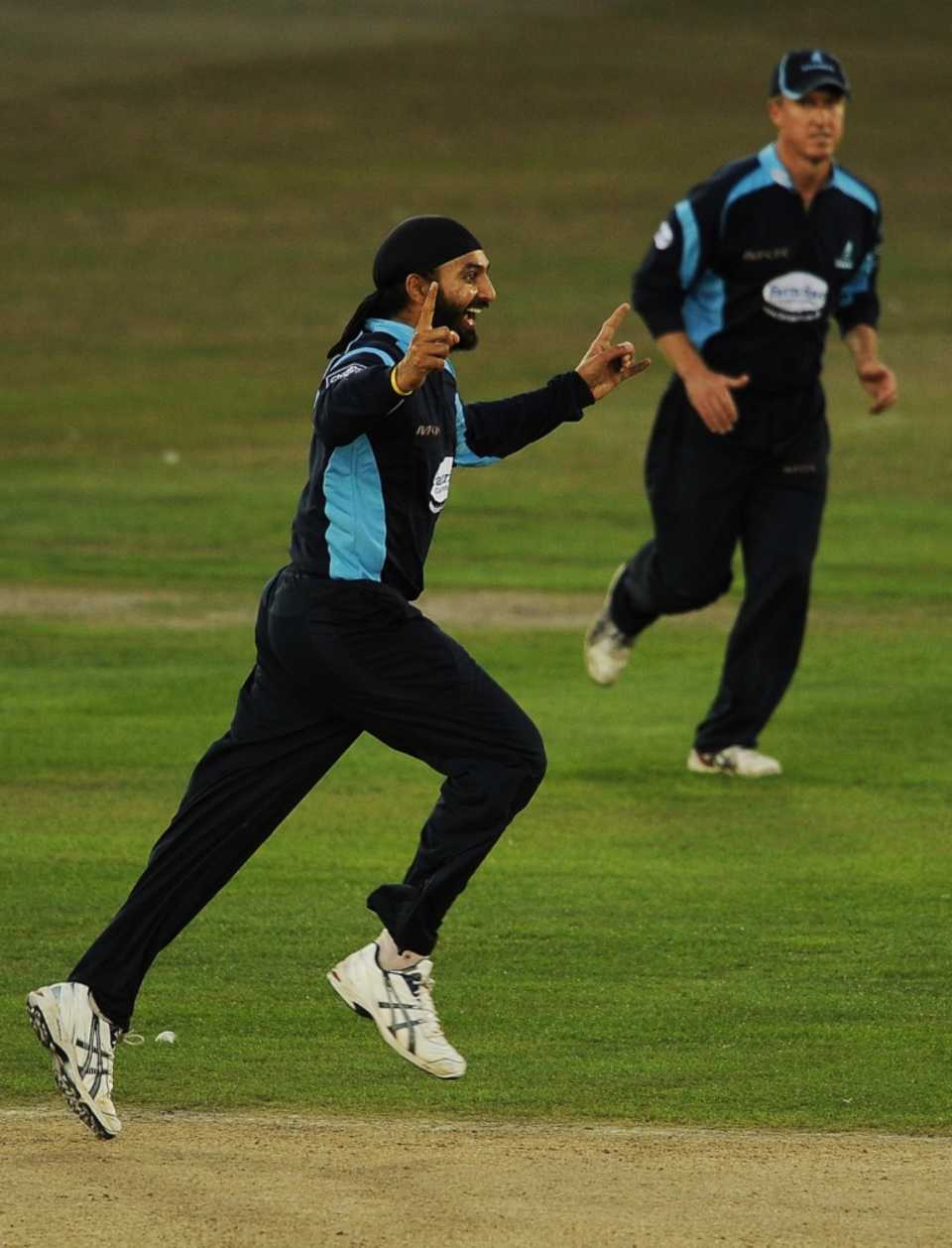 Monty Panesar was the best bowler on either side, finishing with 2 for 11 from eight overs