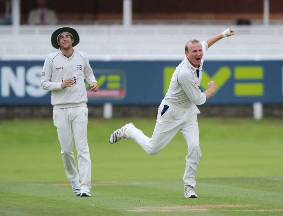 Shaun Udal bowled Matthew Boyce for 52 to halt Leicestershire's momentum