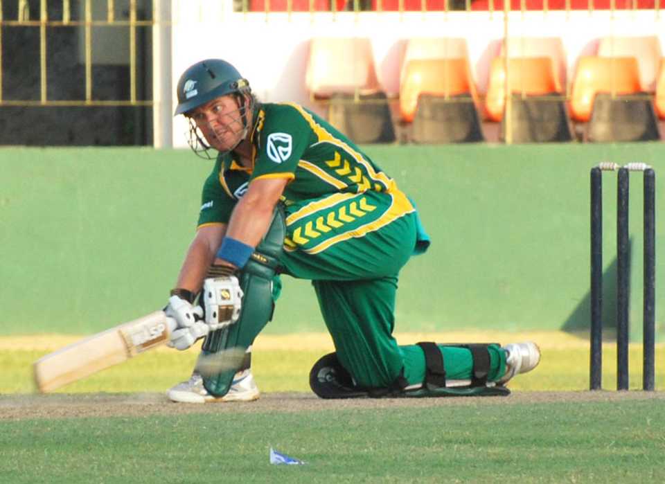 Morne van Wyk sweeps on his way to a match-winning 136, Sri Lanka A v South Africa A, tri-series final, SSC, Colombo, September 6, 2010