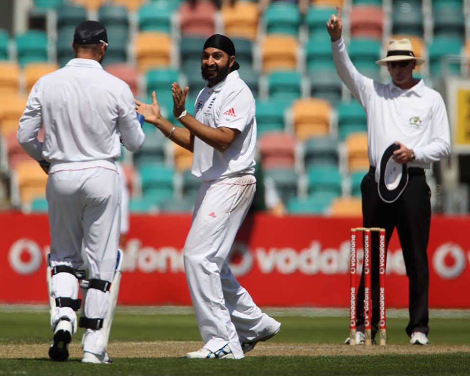 Monty Panesar earned three wickets for his hard work