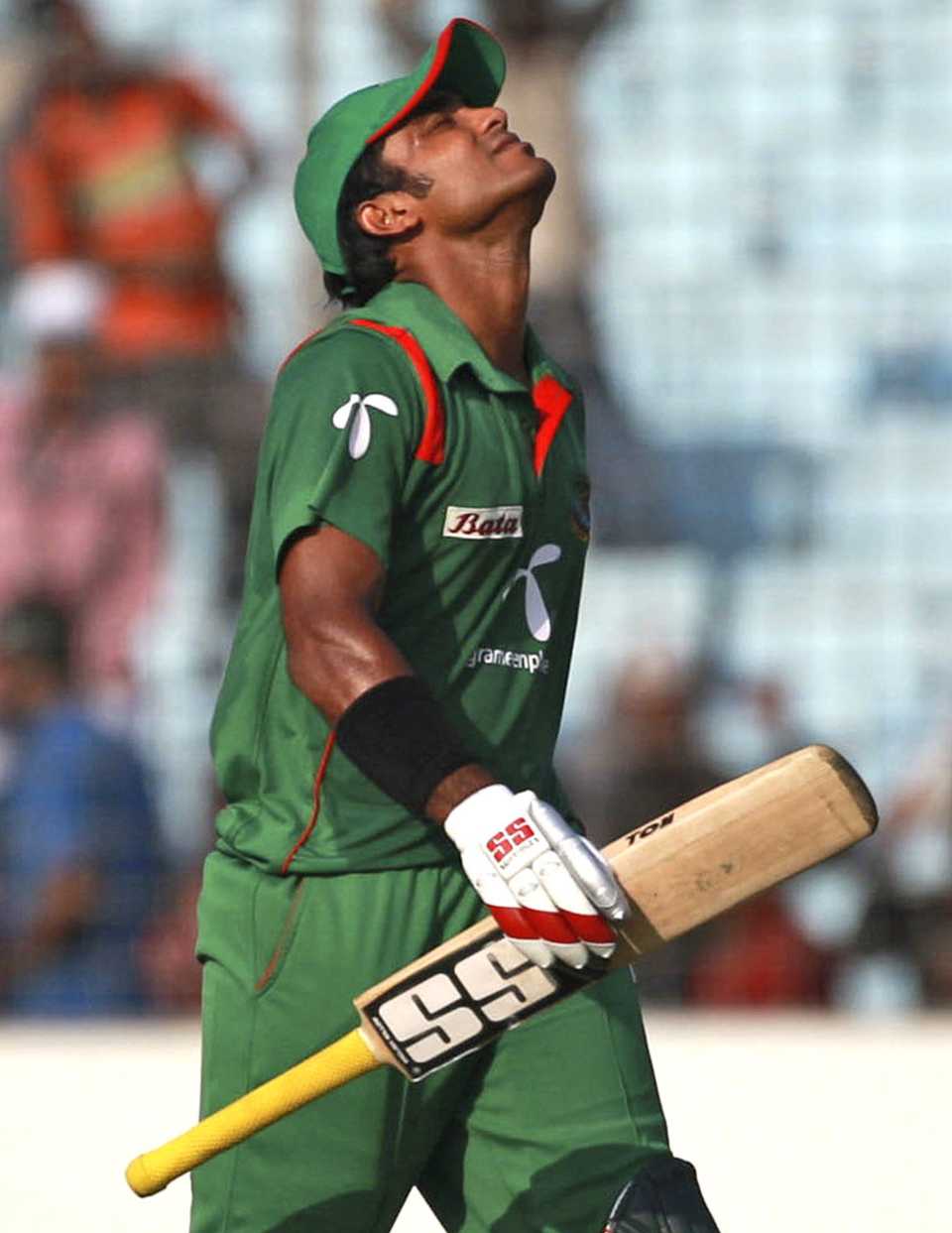 Junaid Siddique walks off after being dismissed for 53, Bangladesh v Zimbabwe, 2nd ODI, Mirpur, December 3, 2010