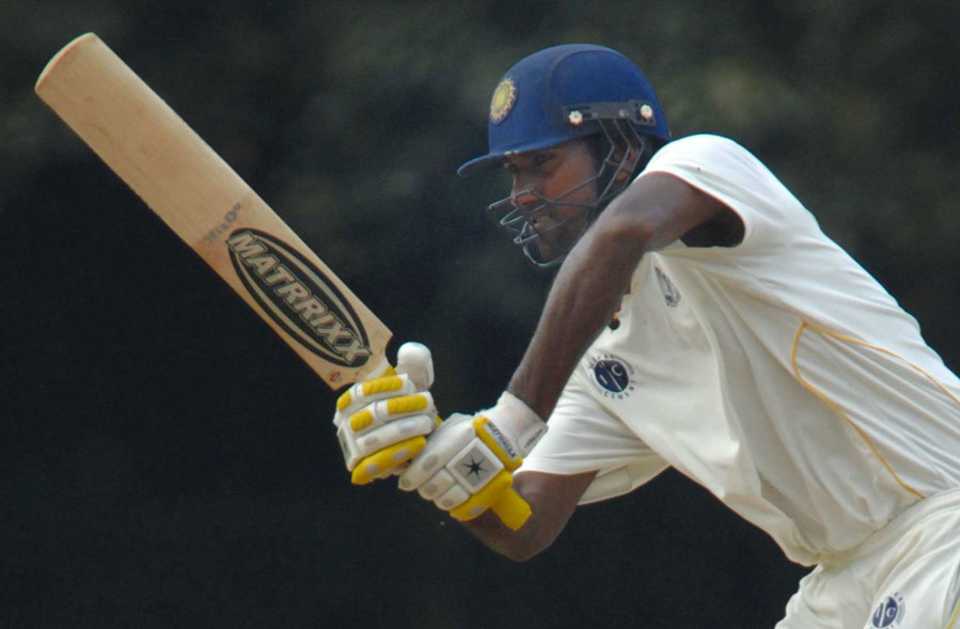 Lakshmipathy Balaji plays one to the leg side during his 41