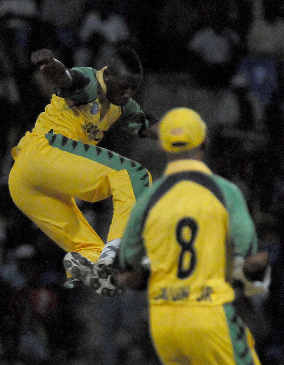 Andre Russell picked up three crucial wickets, Jamaica v Guyana, Antigua, Caribbean T20, Group A, January 10, 2011 