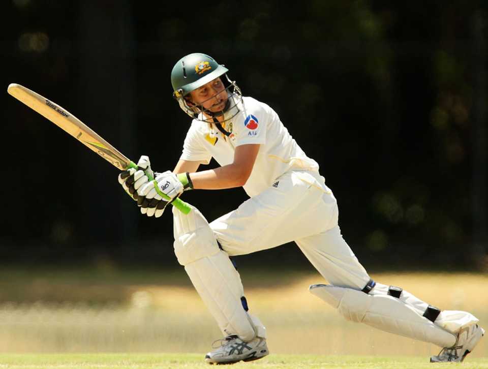 Sarah Elliott shows her composure during a crucial innings