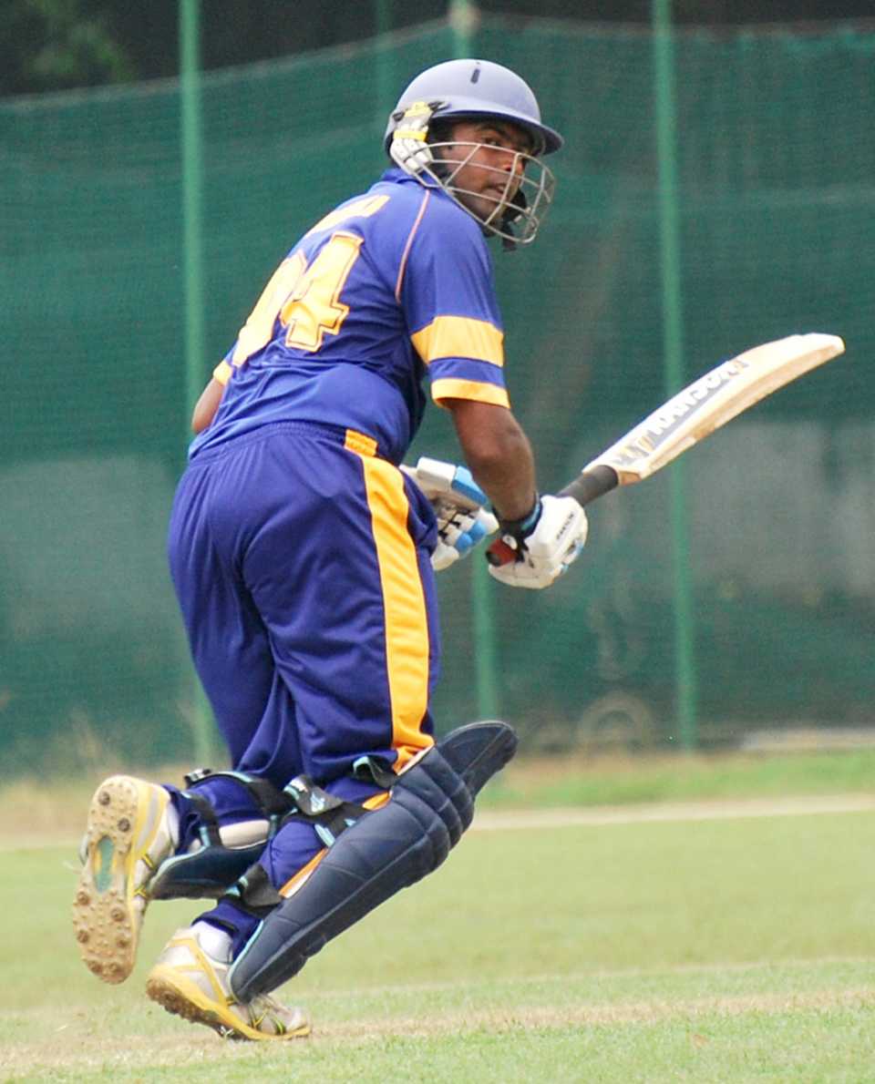 Bhanuka Rajapaksa clips into the leg side on his way to a hundred
