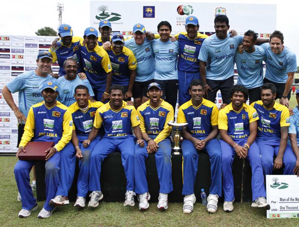 Sri Lanka are all smiles after winning the series