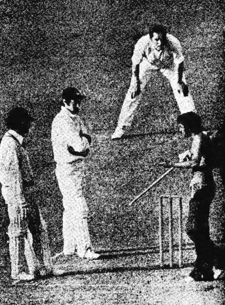 A spectator pleads with Brijesh Patel as India's innings crawls on, England v India, Lord's, World Cup, June 7, 1975