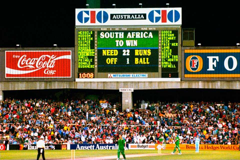 The scoreboard says it all, as South Africa's inaugural World Cup campaign comes to a bitter end