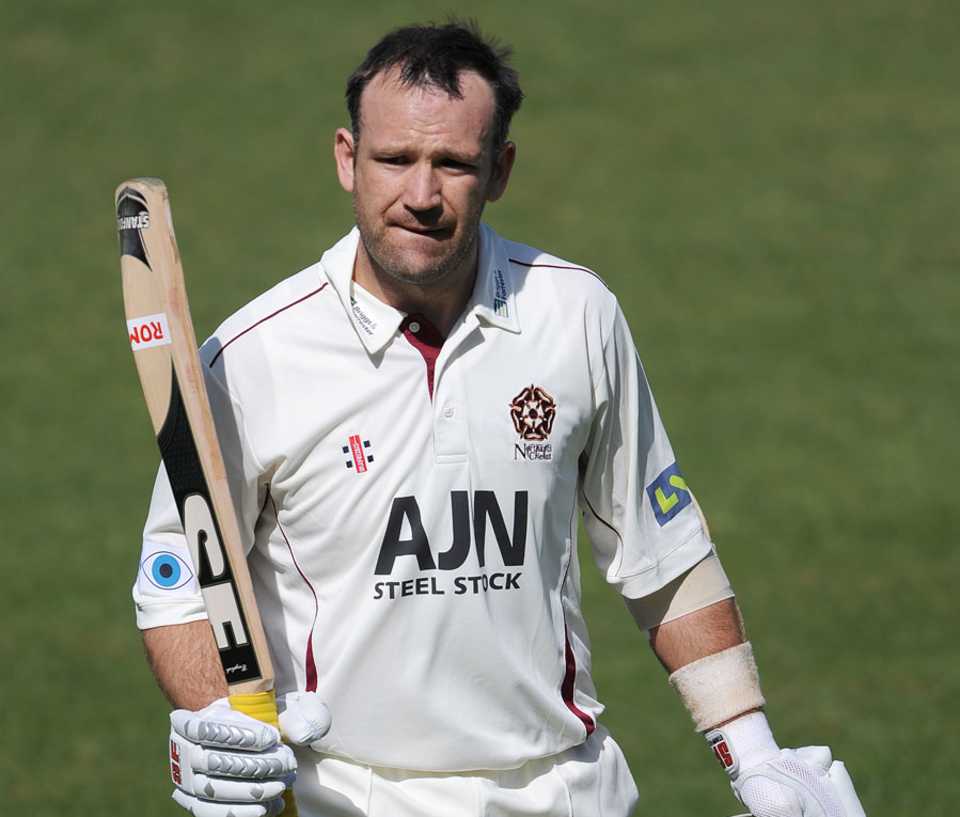 James Middlebrook's 5th first-class hundred gave Northamptonshire a 54-run lead