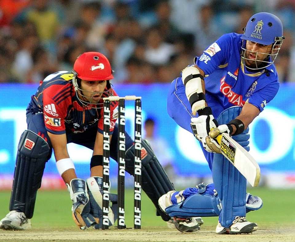 Ashok Menaria scored 22 off 15 balls, Rajasthan Royals v Delhi Daredevils, IPL 2011, Jaipur, April 12, 2011