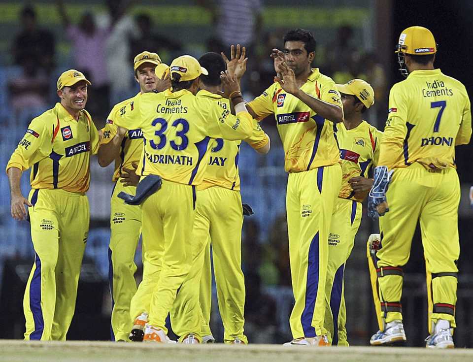 Chennai's bowlers kept picking up wickets at regular intervals