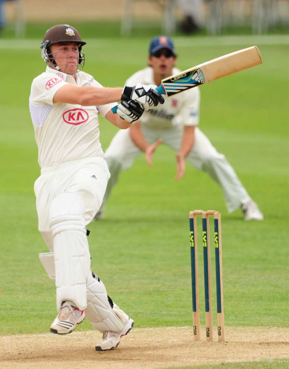 Rory Hamilton-Brown pulls on his way to a fifth first-class hundred